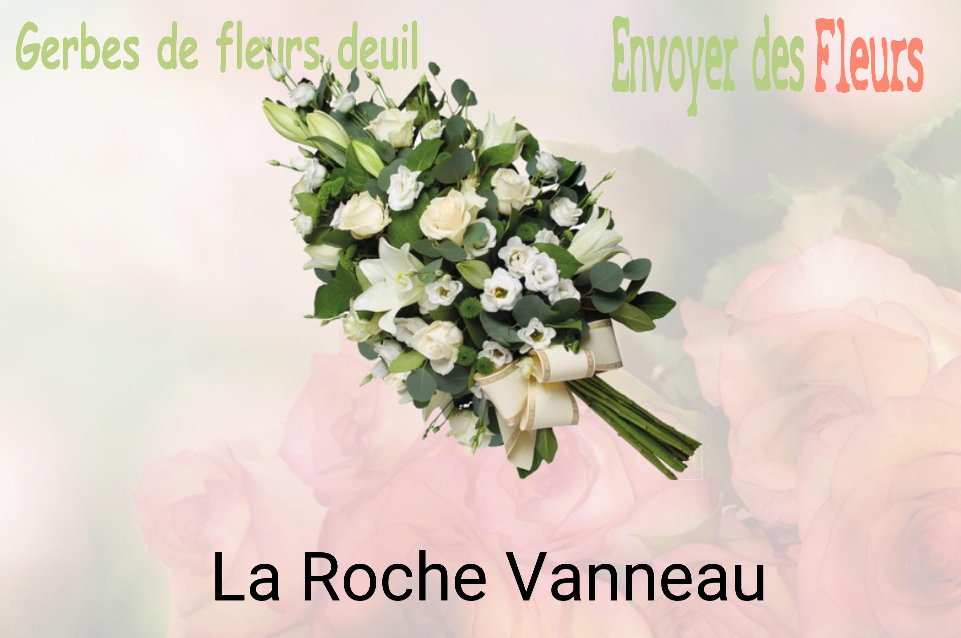 Gerbe de fleurs de deuil livrée à La Roche-Vanneau